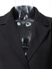 Women Black Irregular Mesh Big Size Long Elegant Blazer Lapel Long Sleeve Jacket Spring Autumn 7AB4743