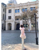 Chic Women's Cotton Padded Jackt with Large Fur Collar Waist-Cinching Mid-Length Parkas Korean Warm Commute Outerwear