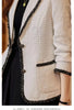 Autumn Winter Ladies Casual Blazer Women Black Green Beige Plaid Jacket Female Long Sleeve Single Breasted Slim Coat