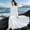 Korean Dress Women's Spring Autumn Elegant Temperament Comfortable Long Dressss Ladies Vestidos