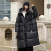 Women 90% White Duck Down Jacket With Hooded Loose Oversize Long Puffer Coat Autumn Winter Warm Outwear Female Parkas