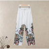 Floral Print Three-Piece Set Corset Top Oversized Blazer Wide Leg Pants Spring Vacation Women Outfit Chic Elegant Lady Suit