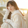 Womens Bohemian Hooded Knitted Shawl Winter Warm Button Wraps Scarf Coat Cloak Cardigan