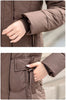 Women's Down Cotton Jacket Comfortable Elegant Ladies Winter Parka Coat Loose Temperament Lady Cotton Padded Outerwear