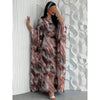Middle Eastern Pullover Abayas Full Sleeve Loose Evening Dresses Elegant Kaftan Women Jilbabs Islamic Abaya Printed Maxi Dresses