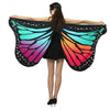 1pc Womens Butterfly Wings Polyester Butterfly Cape for Stage Dress-up Shawl Cloak Fancy Dress Costume 150x70cm