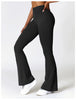 High Waist Flare Leggings Yoga Pants Women Wide Leg Pants Women Gym Workout Fitness Sports Flared Pants Latin Dance Trousers