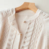 Autumn Knitted Cardigan Women's Jacket Long Sleeve Korean Loose Round Neck Cardigan Sweater Jackets Women Casual Knit Top
