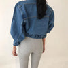 Coats Jackets Women Top Sexy Puff Long Sleeve Y2k Clothes Cropped Jacket Streetwear Women's Denim Shirt