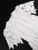 Elegant Lace Dress Irregualr Length Wedding Guest Bridal Shower for Bride Midi O Neck Hollow Out Women Classy Business Party