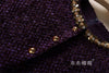 Womens Dresses Small Fragrant Tweed Vest Skirt Beaded Sequined Tweed A word Loose Dress Spring and Autumn Women's Dress