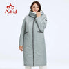 Women's Winter Jacket Plus Size Bio Down Jackets Fur Collar Hooded Quilted Cotton Coat Women Parka Female Clothing