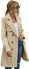 Women's Windbreaker Extra Long Button Cardigan Long Sleeve Belt Casual High Street French Jacket Female's Coat