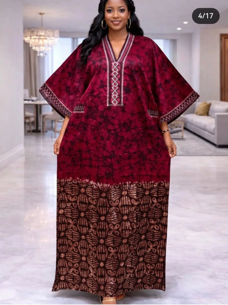 African Dresses for Women Plus Size Traditional Africa Clothing Dashiki Ankara Gown Abayas Robe Muslim Kaftan Maxi Dress