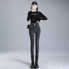 Women Thermal High Waist Jeans Winter Snow Warm Plush Stretch Jeans Lady Skinny Thicken Students Denim Pants Fleece Fur Trousers