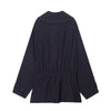 Turn Down Collar Loose Top Jacket Women Autumn Two-piece Sets
