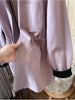 Retro Color Contrast Pink Polo Collar Loose Mid-length Coat for Women Spring and Autumn Korean Style Trench