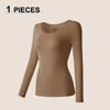 Seamless Thermal Underwear Women Sexy Ladies Autumn Winter Bottoming Shirt Trousers Female Single Layer Thermal Shaping Clothes