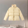 Solid Quilted Cotton Coat Women's Turtleneck Lace-up Full Sleeve Warm Jacket Autumn Winter Lady Commuter Outwear