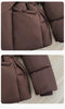Winter Women Short Puffer Jacket Faux Fur Lapel Collar Waist Belt Design Solid Color Warm Elegant Daily Ladies Outerwear