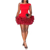 Off Shoulder Sexy Mini Birthday Party Evening Dress A-line Dress Women's Retro Club Party Dress Wedding Elegant Dresses