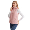 Women's Winter Smart Heated Vest, 11-Zone Heated Vest, USB-Powered Solid-Color Hooded Jacket, Casual, Sports, and Outdoor Warmth