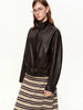 Korean Style Relaxed Motorcycle Leather Jacket Spring Casual Short Jacket for Women Sweet Cool Retro Solid