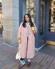 Women Plaid Long Windbreaker Chic Lapel Single Breasted Pocket Loose Jackets Lady Daily Commuting Street Outerwear