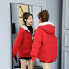 Winter Thickened Warm Parkas Women Casual Hooded Cotton Padded Jacket Woman Students Long Sleeved Quilted Short Coats