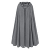 Women Long Cape Cloak Stylish Hooded Wool Blend Cloak Coat Ladies Autumn Hoodies Poncho Warm Cosplay Jackets Outwear Windbreaker