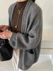 Lazy Wind Long Cashmere Sweater Women's Knitted Cardigan Sweater Coat
