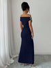 Autumn Women's Off-Shoulder Boat Neck Dress Sexy Elegant Long Skirt Evening Gown for Women