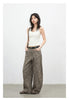 Women Jeans Loose Casual High Waist Wide Leg Denim Pants Paisley Female Trousers Spring Autumn