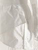 Women White Irregular Bandage Slit Shirt Dress V-Neck Long Sleeve Loose Fit Tide Spring Autumn 1DE9884
