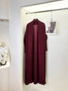 Solid Color Cardigan Long Robe Folded Windbreaker For Women Loose Casual Coffee Long Coat 2DB2952