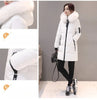 Zipper Pockets Design Plus Size Jacket Women Winter Collar Hooded Parka Clothing Elegant Slim Warm Thick Female Coat