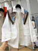Long-Sleeved Simple Cotton Coats for Women Spring Elegant Lightweight Single Breasted Loose Coats
