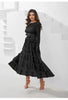 Pleated Socialite Shell Flower Dress Spring Original Lace-up Pleated Long Dresses for Women Clothing