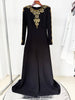High Street Designer Party Vestido Women's Rhinestone Diamonds Beaded Split Long Maxi Dress