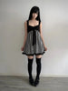 Y2K Harajuku Gothic Lolita Women's Dress Sexy Slim Fit Chic Striped Suspenders Dresses Kawaii Japanese Emo Girl Streetwear