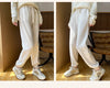Women's Sports Wool Pants in AutumnWinter Solid Color Pockets Warm High-Quality Casual 100% Merino Pure Wool Small Leg Pants
