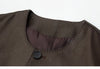 Women's Autumn Clothing European Sheepskin Casual O-Neck Single-Breasted Coffee Litchi Stria Genuine Leather Jacket