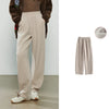 Women's Casual Pants Winter Cashmere-like Fleece-lined Tapered Thick Warm Trousers