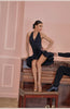 Adult Latin Dance Dress Clothes Leopard Dress for Women Sexy Rumba Cha Cha Tango Dance Skirt Performance Practice Dancewear