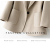 Women's Coat Pure Wool Plaids and Tweedst Camel Women's Coat Elegant Trench Coat