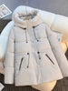 4 Colors Stylish Casual Padded Zipper Cozy Thickened Warm Winter Hooded Cotton Coat Women Chic Female Outerwears
