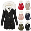 Autumn Winter Warm Plush Thicken Jackets Puffy Single Breasted Plus Size Overcoats Women's Drawstring Tie Waist Casual Parkas