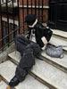 Women's Black Gothic Baggy Cargo Jeans Harajuku Oversize Denim Trousers Y2k 90s Vintage 2000s Emo Jean Pants Trashy Clothes