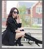 2026Spring Autumn Windbreaker Coat Women Slim Mid Long Lace Trench Coat Female Casual Double-breasted Outerwear Tops