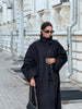 Green Oversized Belt Overcoat Elegant Long Sleeve Women Pleated Lapel Lace Up Windbreaker Autumn Lady Casual Street Outerwear